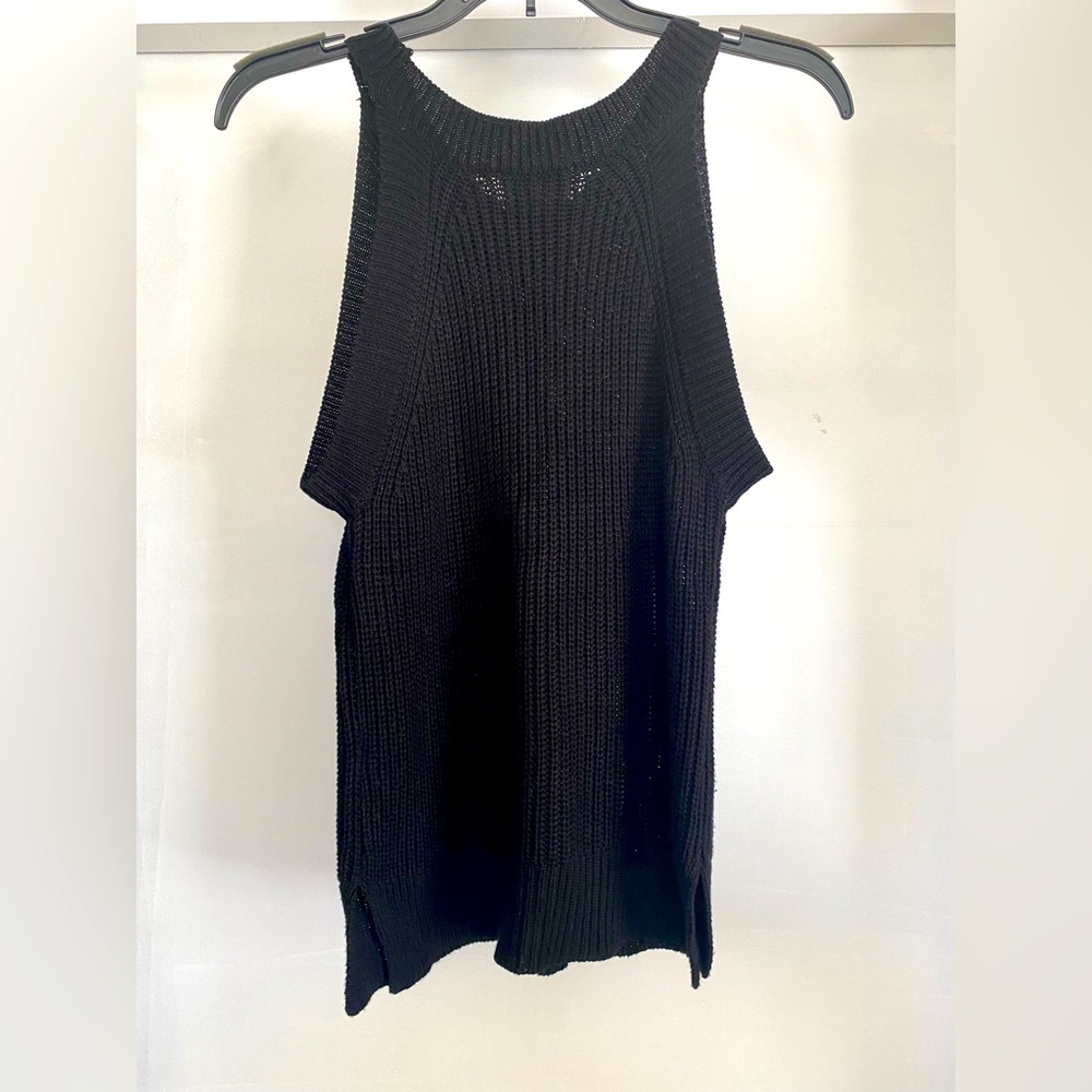 Black knit top